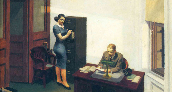 Edward Hopper, Office at Night