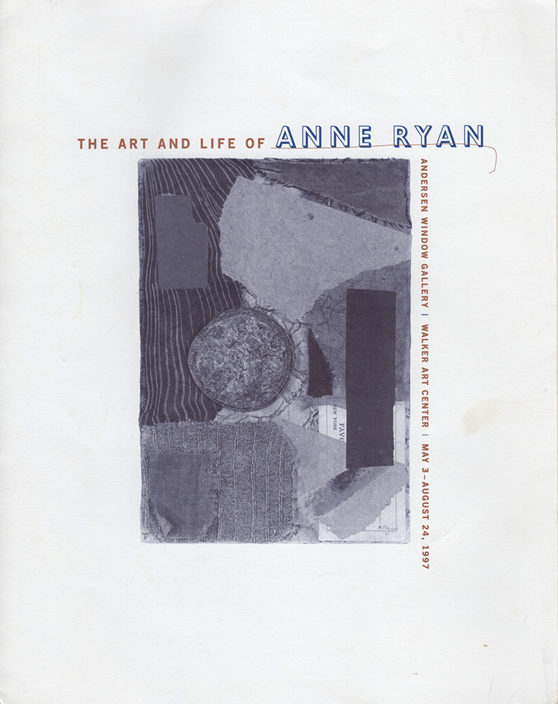 The Art and Life of Anne Ryan